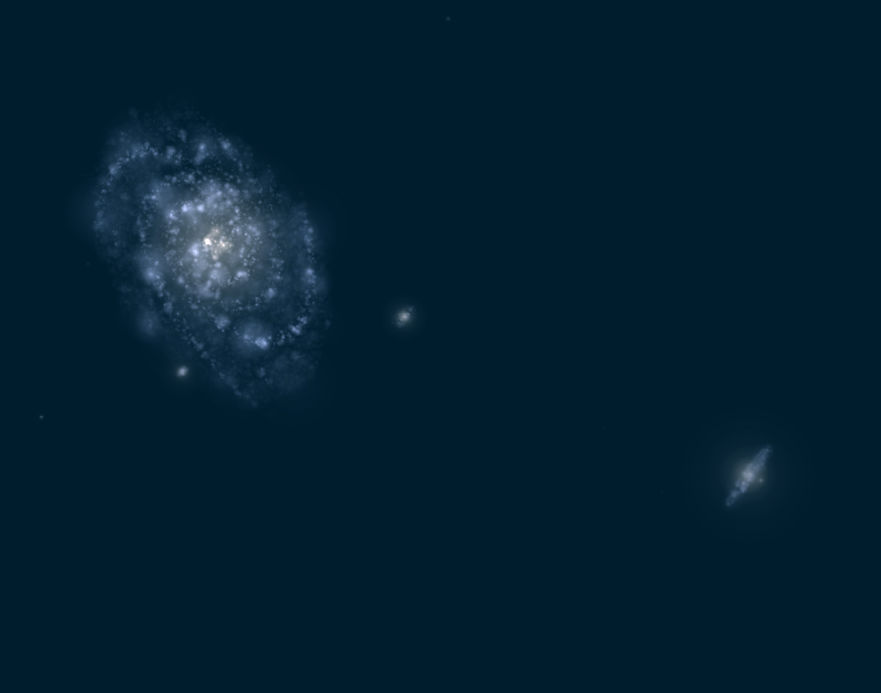 Die Galaxis von außen